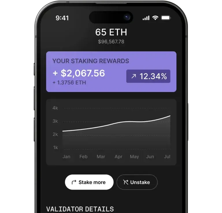 hardware wallet Ledger flex Stake interface